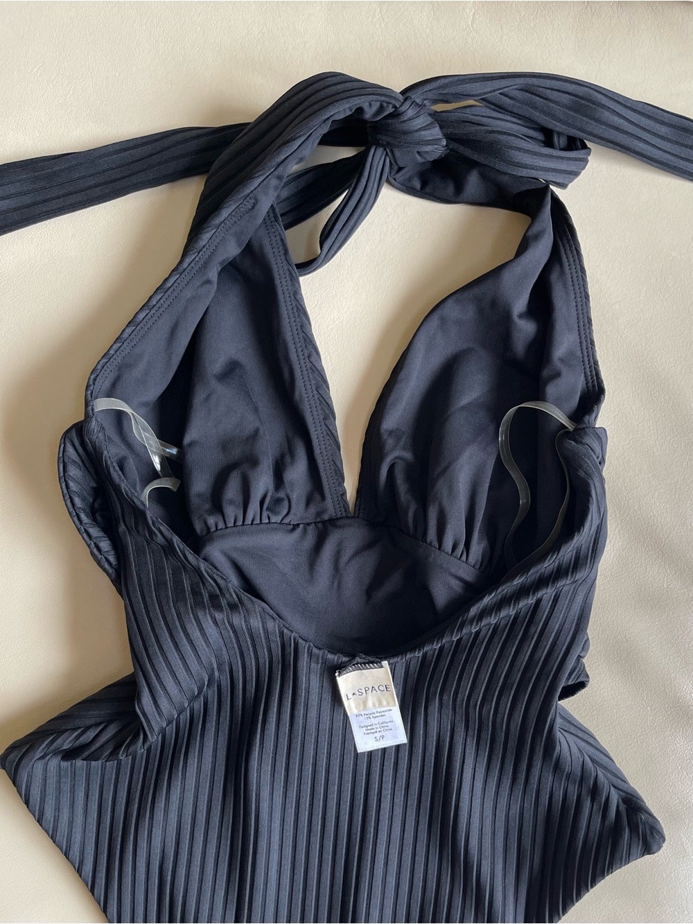 L*Space Coast to Coast Halter One-Piece Swimsuit; Color: Black; Size: Small - Picture 13 of 15